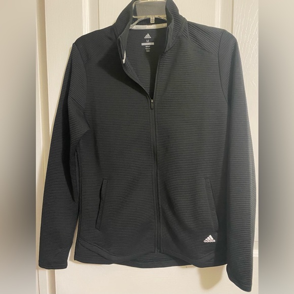 adidas Jackets & Blazers - Adidas Black Full-Zip Golf Jacket